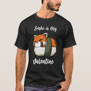 Camiseta Sushi é meu Namorados Dia de os namorados de Panda