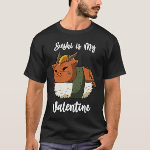Camiseta Sushi é o meu Namorados Dragão Chinês Engraçado Va