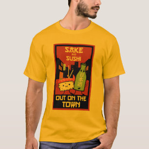 Camiseta Sushi E Sake Foodies