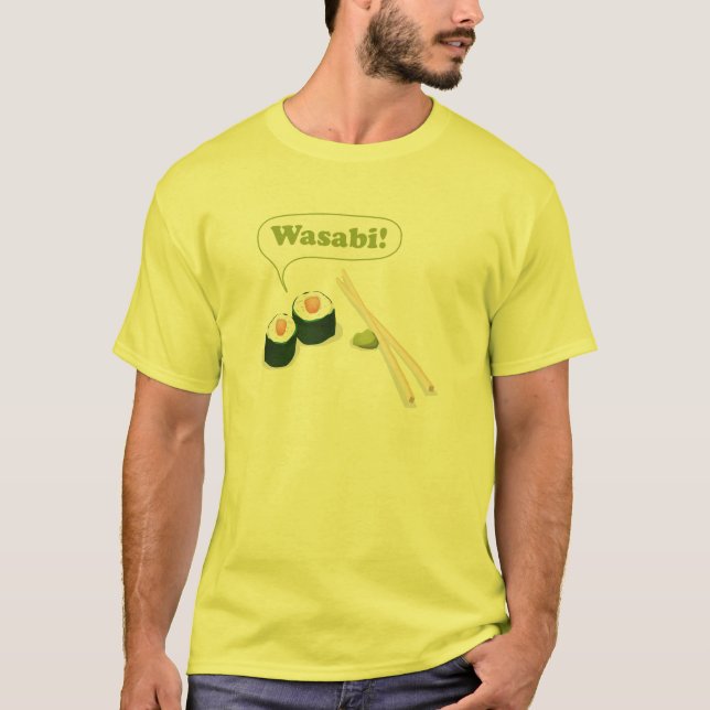 Camiseta sushi e wasabi (Frente)