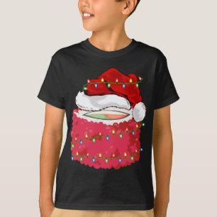 Camiseta Sushi Fast Comida Lover Xmas Santa Hat Sushi Chris
