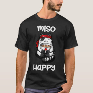 Camiseta Sushi Gato Feliz Miso