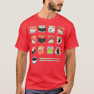 Camiseta Sushi Japonês Foodie Lover Asia Fan Aproveita Comi