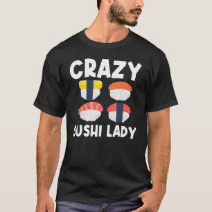 Camiseta Sushi legal Para Mulheres Mãe Frutos De Sashimi Ja