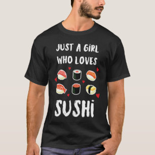 Camiseta Sushi Maki Nigiri Comida Japonesa Peixe Sake Ebi