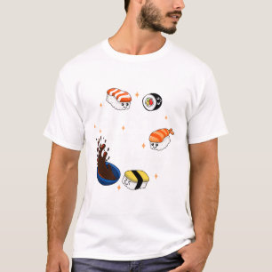 Camiseta Sushi me faz feliz