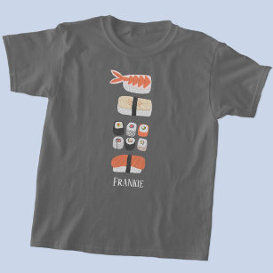 Camiseta Sushi Nigiri Sashimi Maki Roll Name