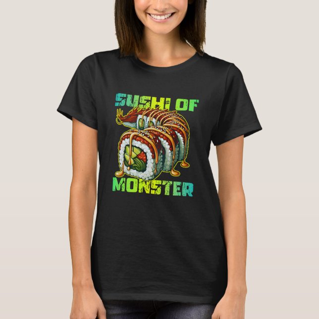 Camiseta sushi of monster design (Frente)