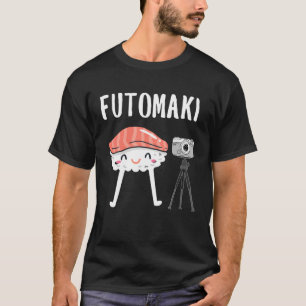 Camiseta Sushi para homens Miso Maki Japão Wasabi Nigiri Pe