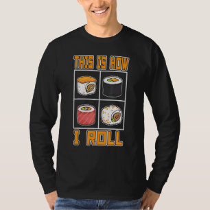 Camiseta Sushi Sashimi Sushi Japão Sushibar Foodie Tuna Fi