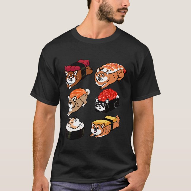 Camiseta Sushi Shiba Inu (Frente)