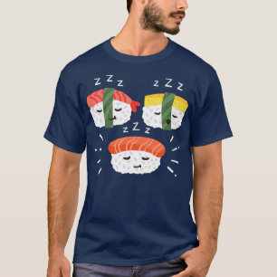 Camiseta Sushi Sleeping Sushi Kawaii