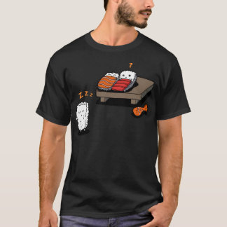 Camiseta Sushi Sonâmbulo Divertido Kawaii Desenho de Sushi