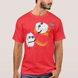 Camiseta Sushi Sunball No Praia, Tee Do Partido De Sushi Be
