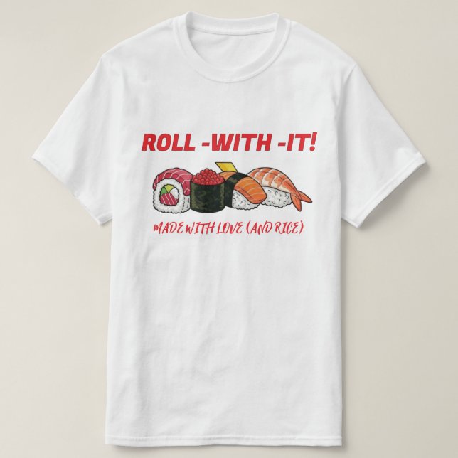 Camiseta SUSHI VIBES: Your New Go-To Tee! (Frente do Design)