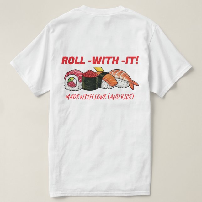Camiseta SUSHI VIBES: Your New Go-To Tee! (Verso do Design)