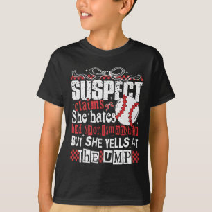 Camiseta Suspeito Diz Que Odeia Má Esporcionismo Basebal