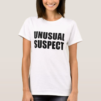 Camiseta Suspeito Incomum Novelty Engraçado Piada Criminal
