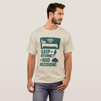 Camiseta Suspensão + Internet = Decisões Incorretas