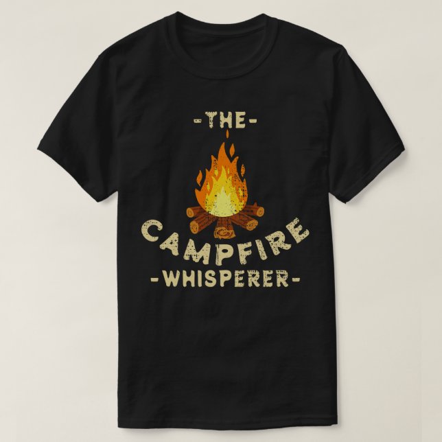 Camiseta Suspiro de Camping Campfire 2 (Frente do Design)