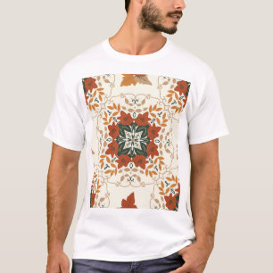 Camiseta Suspiros de outono: Mistura geométrica Floral