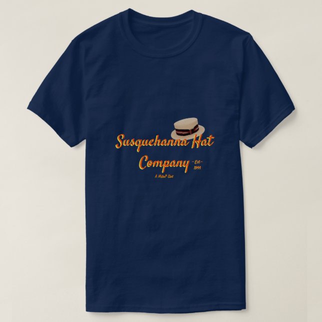 Camiseta Susquehanna Hat Company - Um MisterP Shirt (Frente do Design)