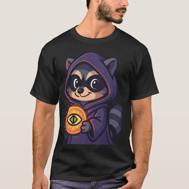 Camiseta Süßer aber mystischer Waschbär (Frente)