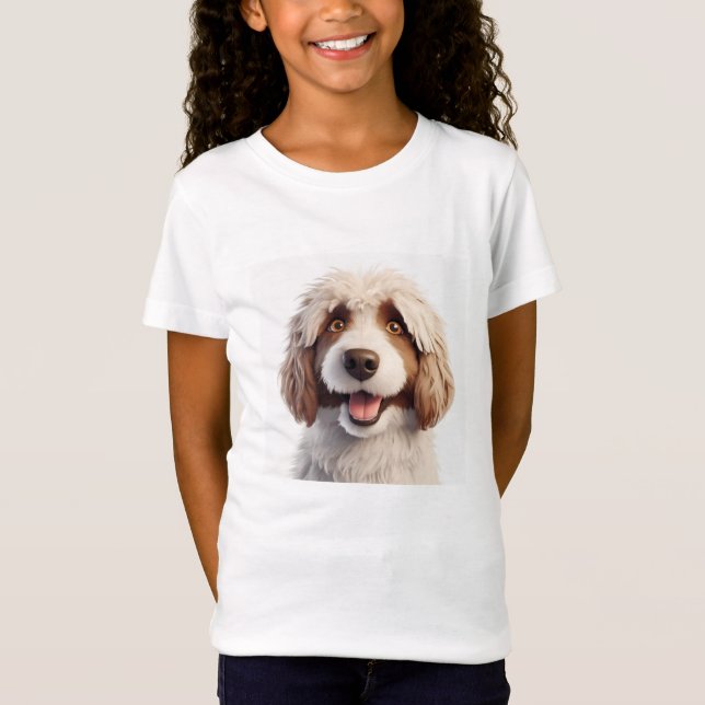 Camiseta Süßer Hund struppiges Fell (Frente)