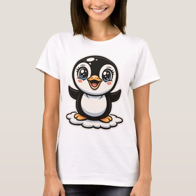 Camiseta Süßer Kawaii-Babypinguin (Frente)