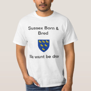 Camiseta Sussex Nascer & Bred, Wunt ser druv T-Shirt
