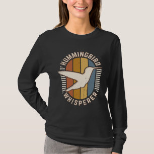 Camiseta Sussurrador de Beija-flor Vintage Clássico Retro A