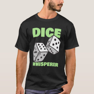 Camiseta Sussurrador de Dados Jogador de Craps Cassino Jo