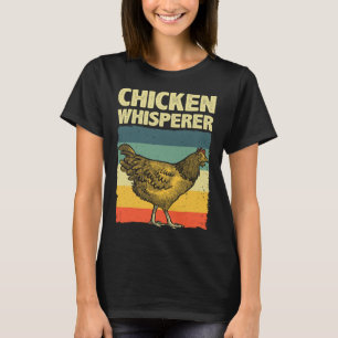 Camiseta Sussurrador de Frango Fofo para Homens Mulheres Fa
