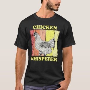Camiseta Sussurrador de Frango Retro Vintage Engraçado Chic