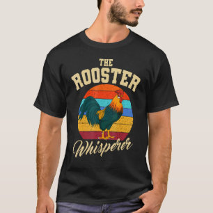 Camiseta Sussurrador de Galo Retro Vintage Fazenda de Frang