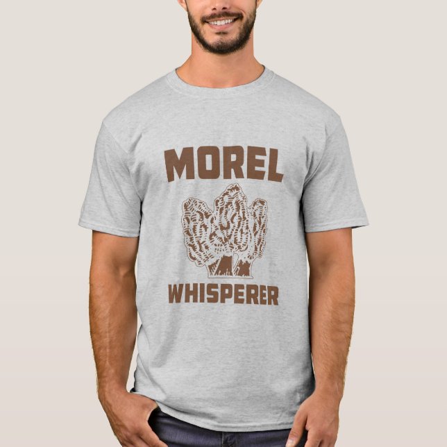 Camiseta Sussurrador de Morel com Morels (Frente)