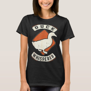 Camiseta Sussurrador de Pato Vintage Clic Retro Amor Animal