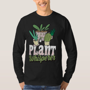 Camiseta Sussurrador de Plantas Fofo Cacto Suculento Jardim