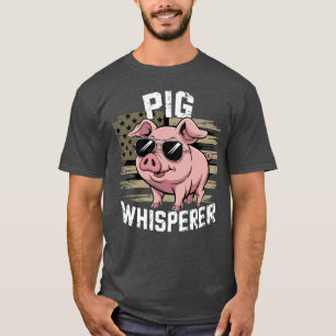 Camiseta Sussurrador de Porco Fazendeiro de Porco T