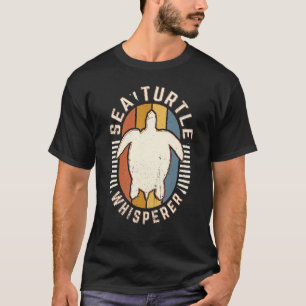 Camiseta Sussurrador de Tartaruga Marinha Vintage Clássico
