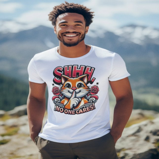 Camiseta Sussurrando Um Homem Artístico Que Ninguém Se Impo (Criador carregado)