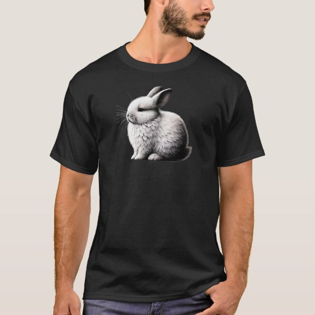 Camiseta Sussurreiros mínimos - Arte coelhinha pacífica pel (Frente)