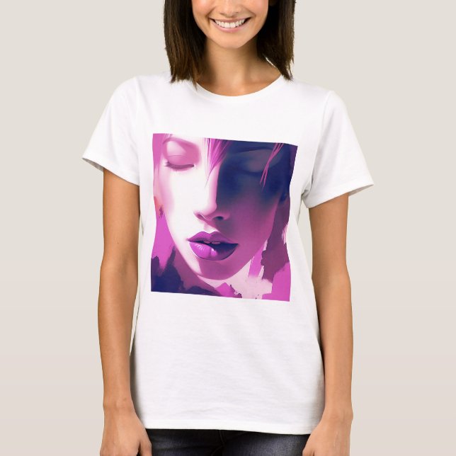 Camiseta Sussurro de Sonho Lilac - Sereno, Eetal, Roxo (Frente)