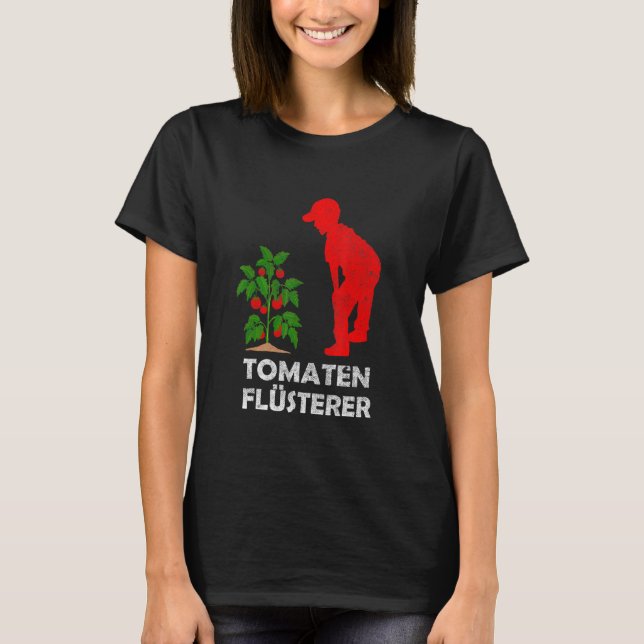 Camiseta Sussurro de Tomate Para Jardineiros Amadores E Tom (Frente)