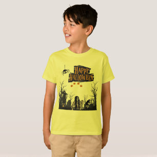 Camiseta Sussurros da Hora das Bruxas amarelo
