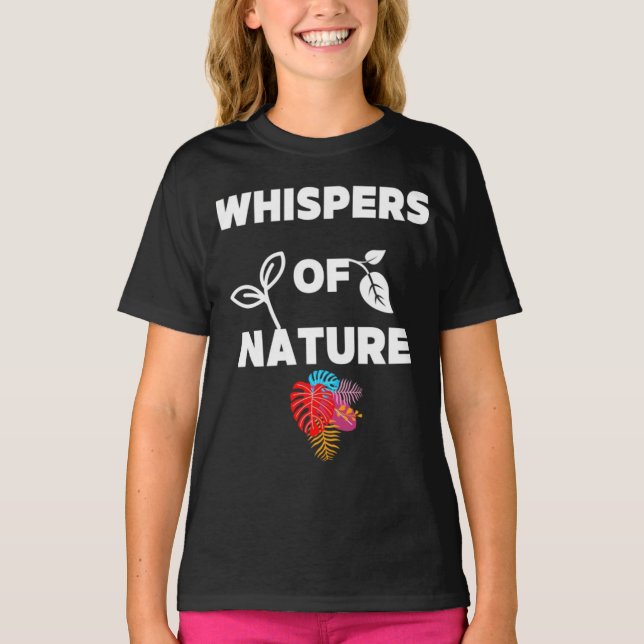 Camiseta Sussurros da natureza (Frente)