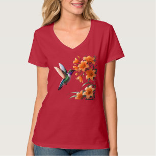 Camiseta Sussurros de Néctar: Um Delírio do Beija-Flor"