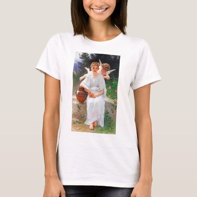 Camiseta Sussurros do Amor, Bouguereau (Frente)