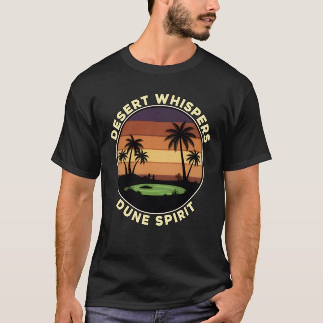 Camiseta Sussurros do Deserto – Espírito da Duna (Frente)