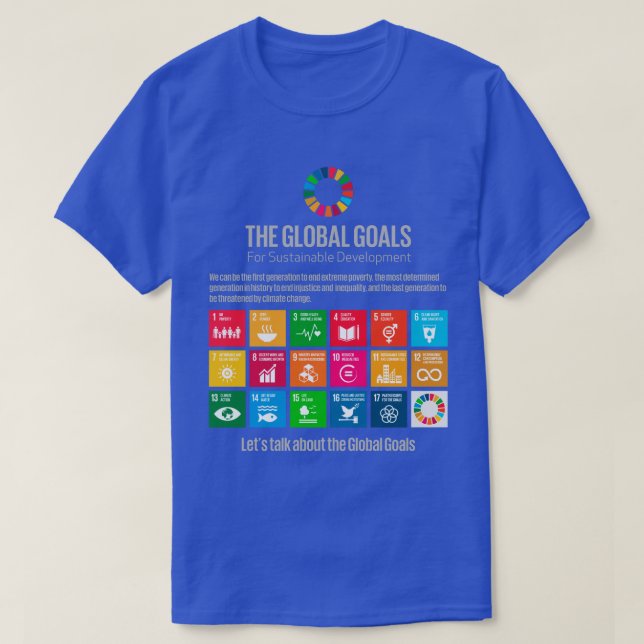 Camiseta Sustentavelmente estilizado: Objetivos, Graça e Vi (Frente do Design)